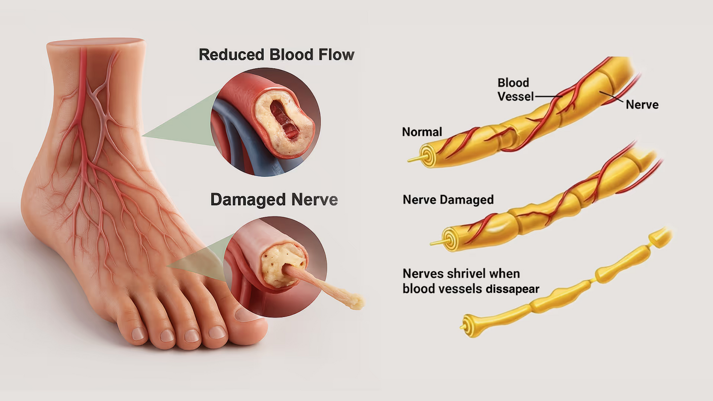 PulseHeal™ Precision Ankle Recovery System | Electric Heat Massage Wrap for Joint Pain Relief